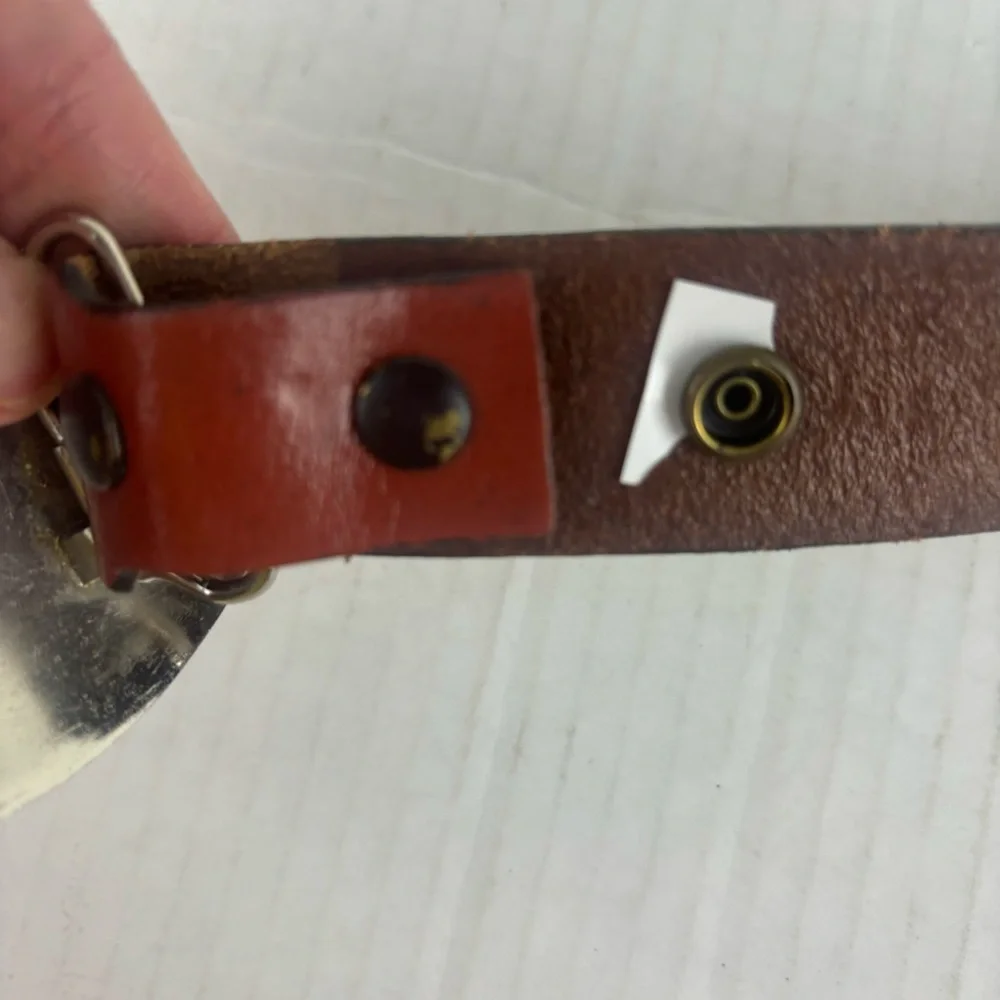 Nocona Boys Western Style Belt- Tooled Leather-EUC